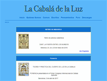 Tablet Screenshot of lacabaladelaluz.com